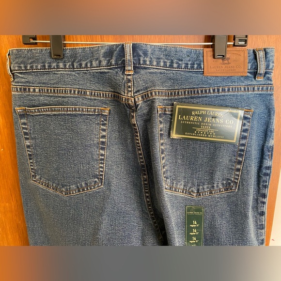 NWT women’s jeans, “Lauren Jeans Co” by Ralph Lauren size 14, inseam 31” - Picture 9 of 11